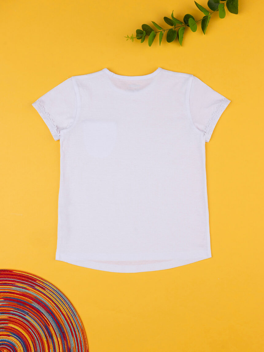 T-shirt maniche corte bimba bianca - Prénatal