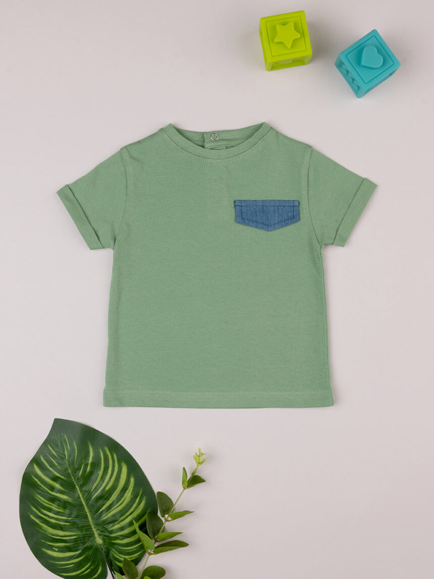 T-shirt bimbo verde - Prénatal