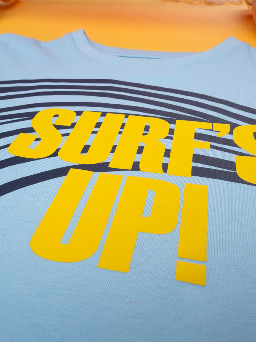 T-shirt bimbo "surf up" azzurra - Prénatal