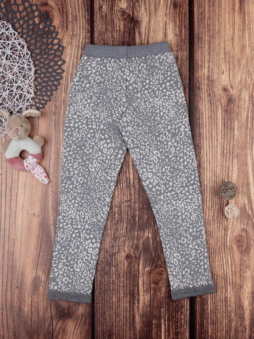 Pantalone lungo in felpa bambina grigio - Prénatal