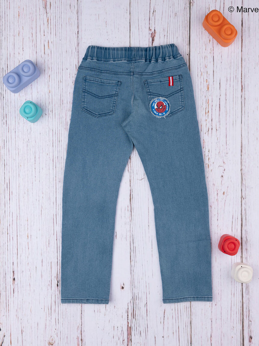 Pantalone denim bimbo "spiderman" - Prénatal