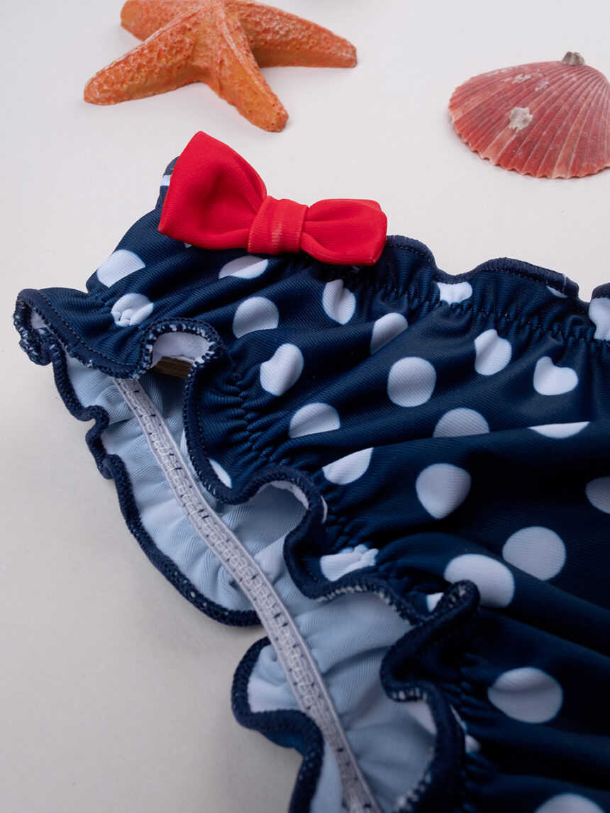 Costume slip bimba pois blu - Prénatal