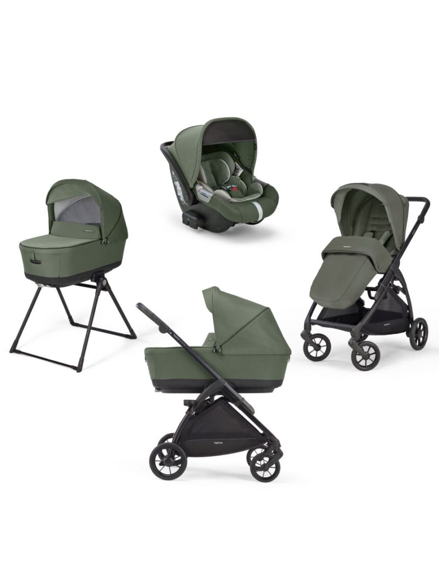 Electa system quattro con seggiolino cab e telaio colore tribeca green - inglesina - Inglesina