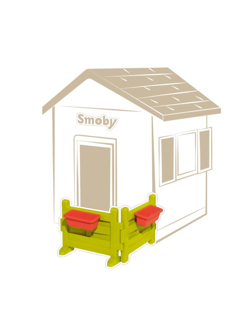 Modulo steccato con fioriere per casette - smoby - Smoby