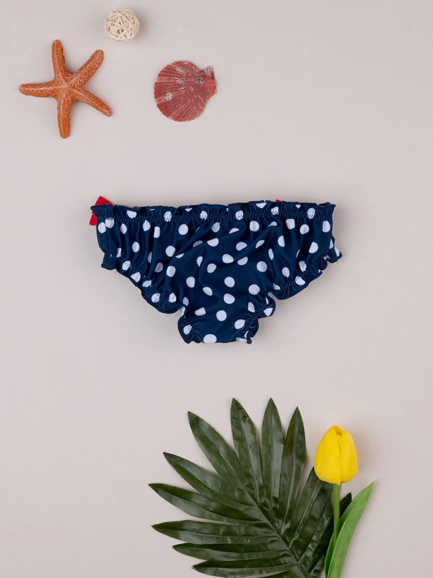 Costume slip bimba pois blu - Prénatal