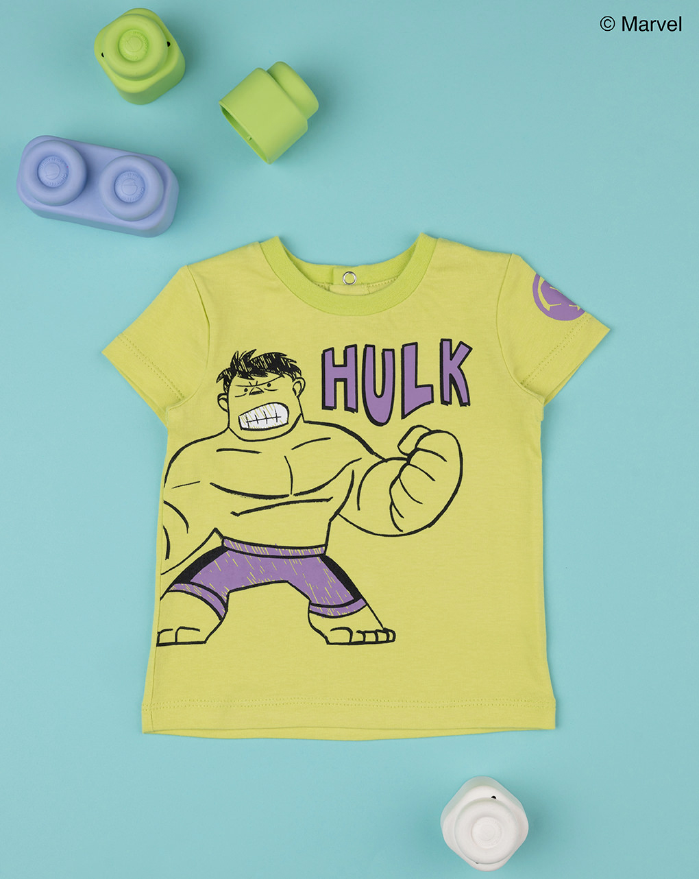 T-shirt bimbo "hulk" verde - Prénatal