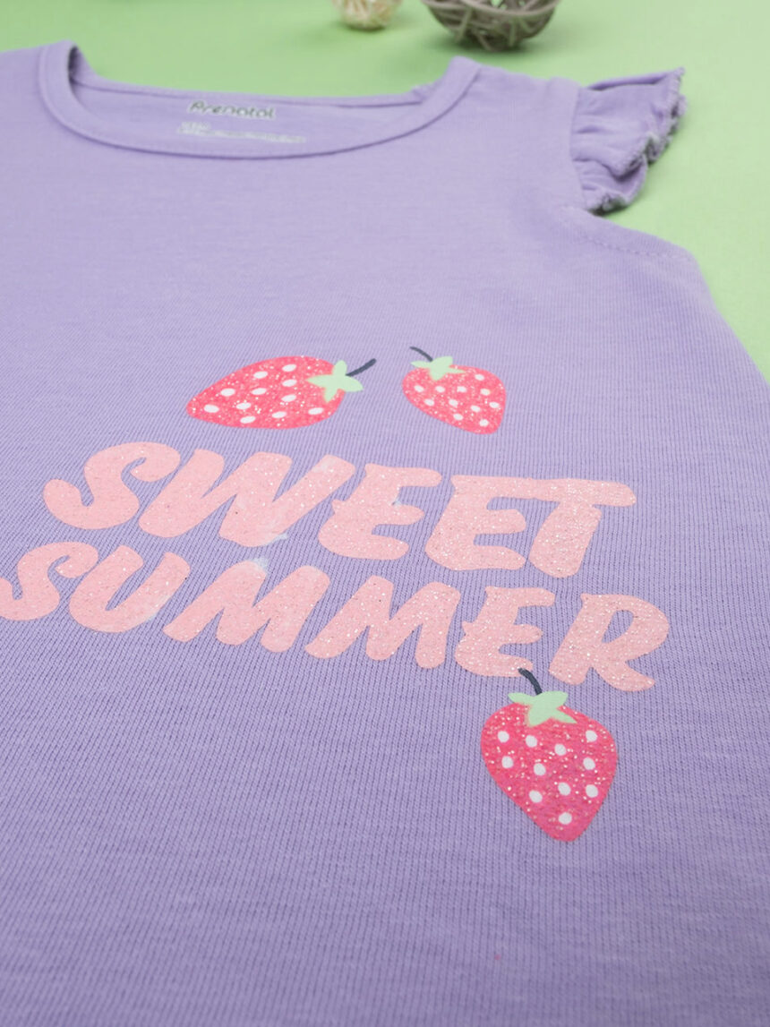 Canotta bimba viola "sweet summer" - Prénatal