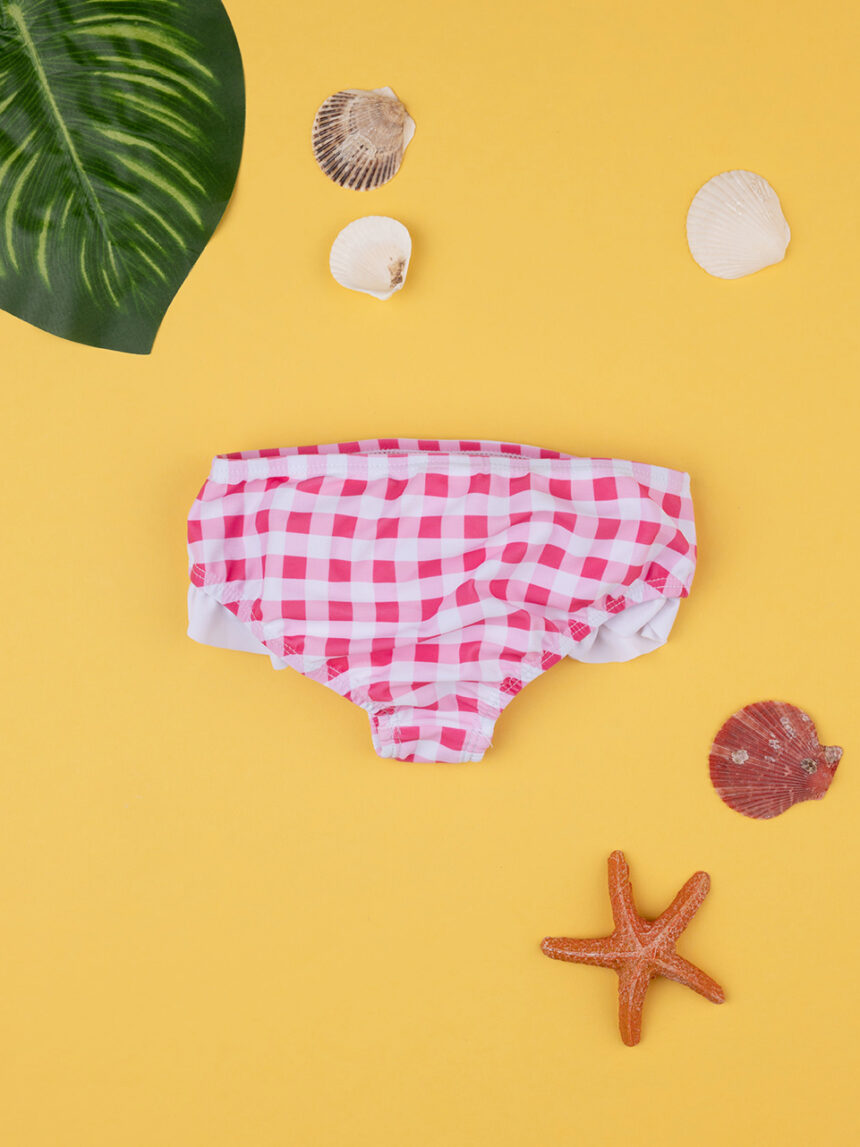 Costume slip bimba vichy rosa - Prénatal