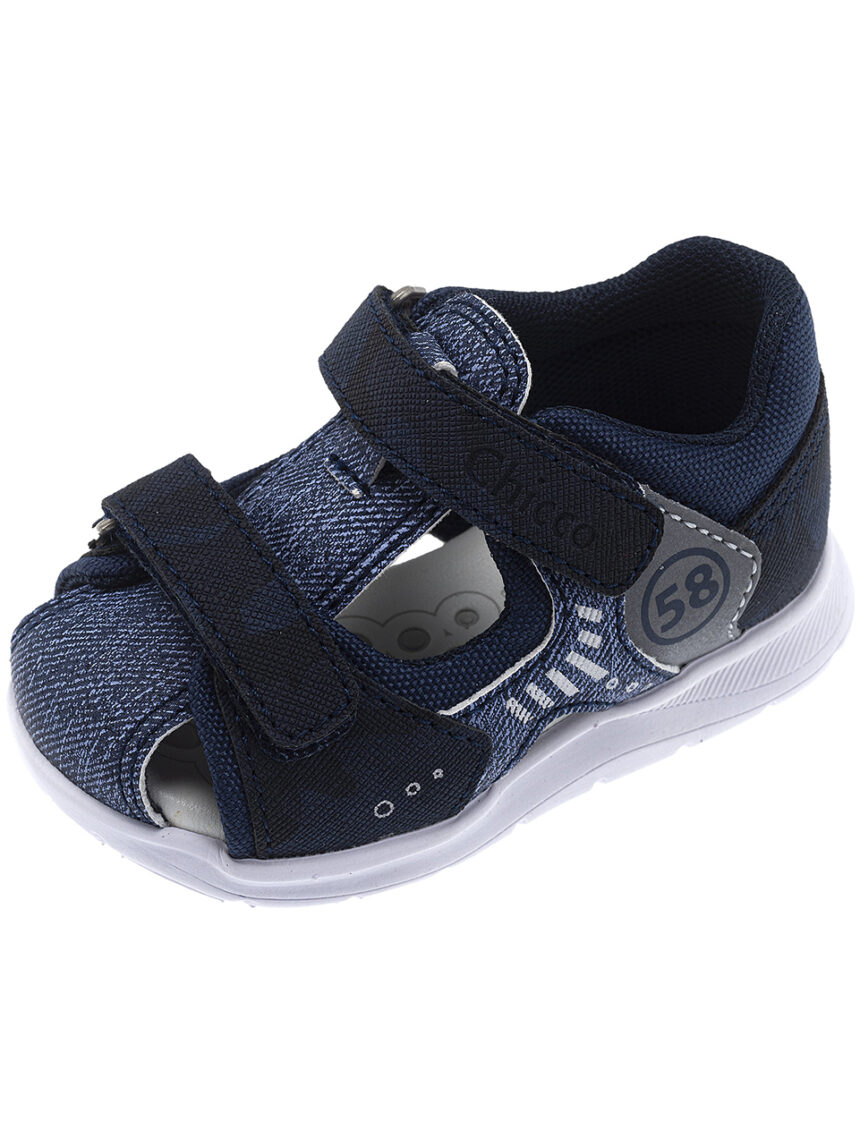 Sandalo giobert blu effetto jeans - Chicco