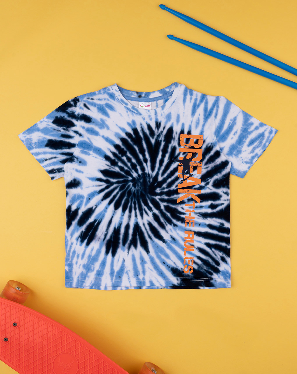 T-shirt bimbo spirale blu - Prénatal