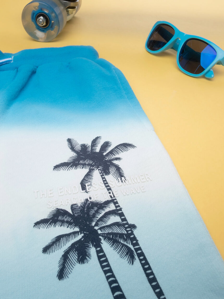 Short french terry bimbo azzurro - Prénatal