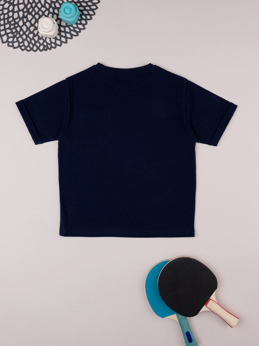 T-shirt bimbo blu fake taschino - Prénatal