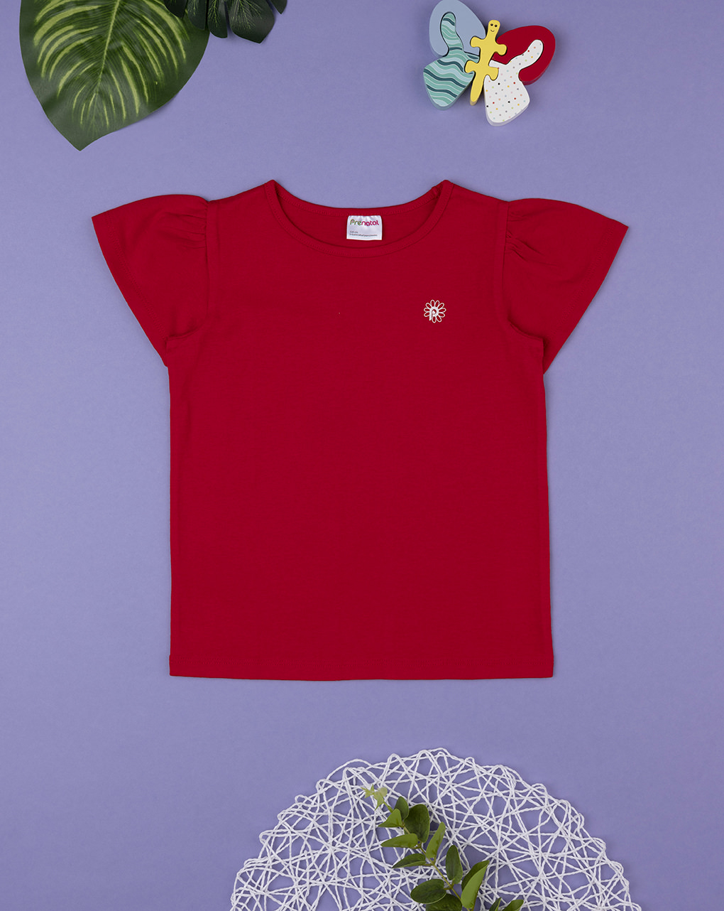 T-shirt bimba rossa "prenatal"
