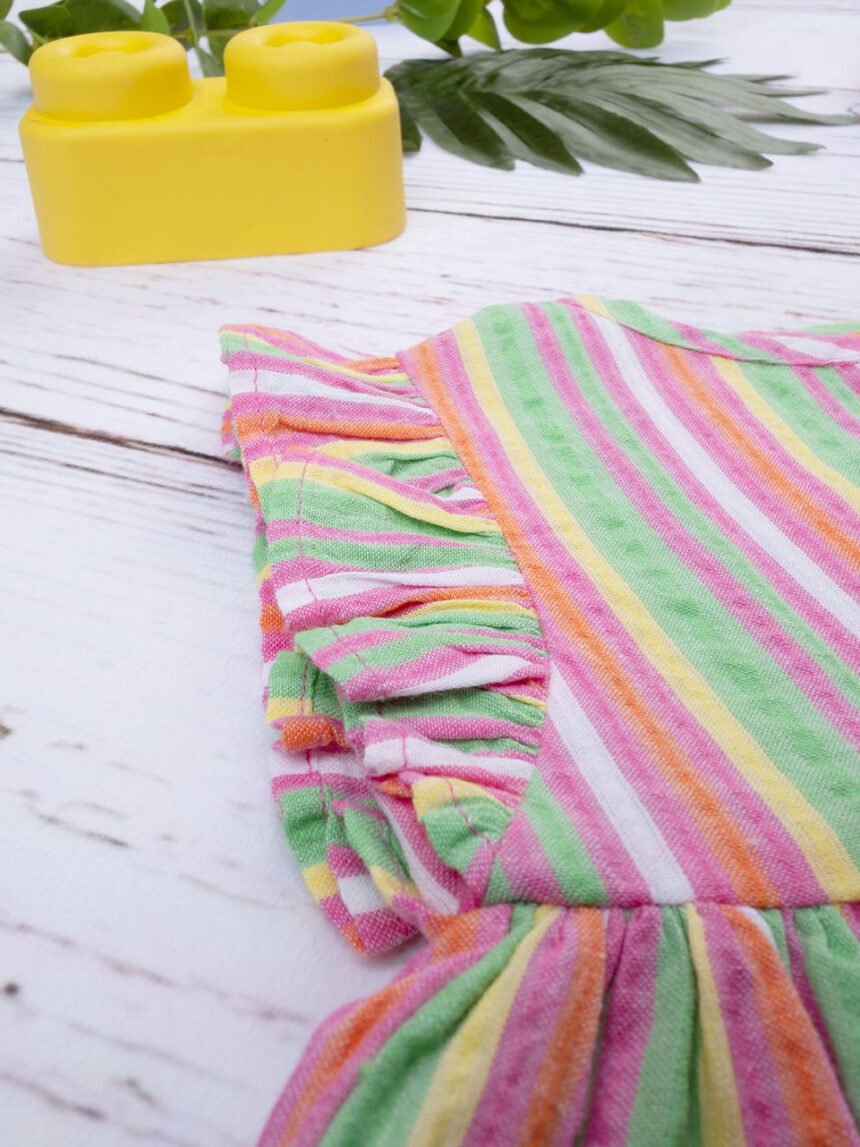 Abito rigato sorbet bimba - Prénatal