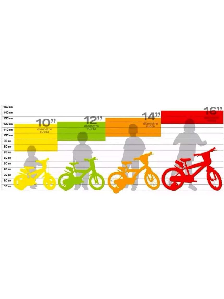 Bici bimbo 10" senza freno 3-4 anni - dino bikes - Dinobikes