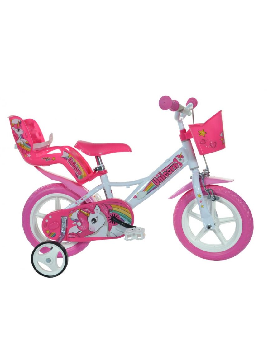 Bici bimba 12" unicorno 3-5 anni - dino bikes - Dinobikes