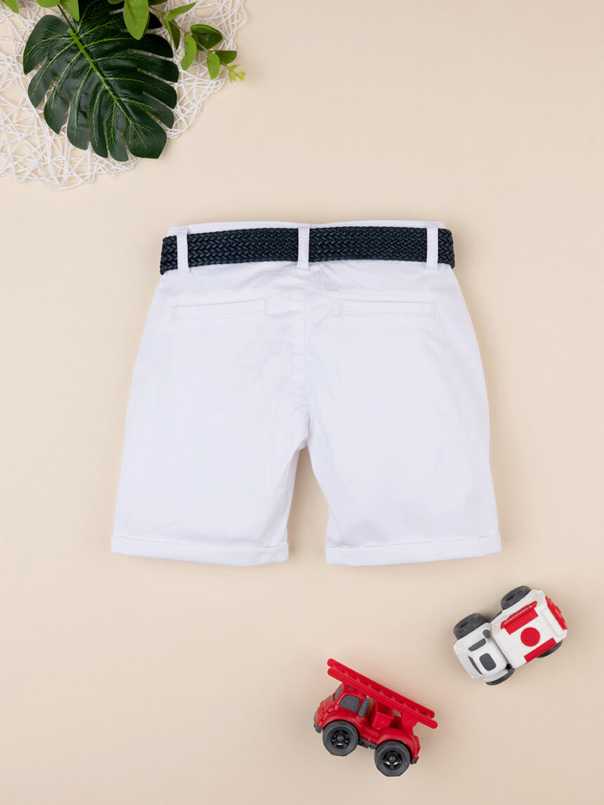 Bermuda bianco da bambino twill - Prénatal