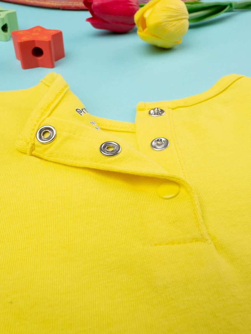 T-shirt maniche corte bimba gialla - Prénatal