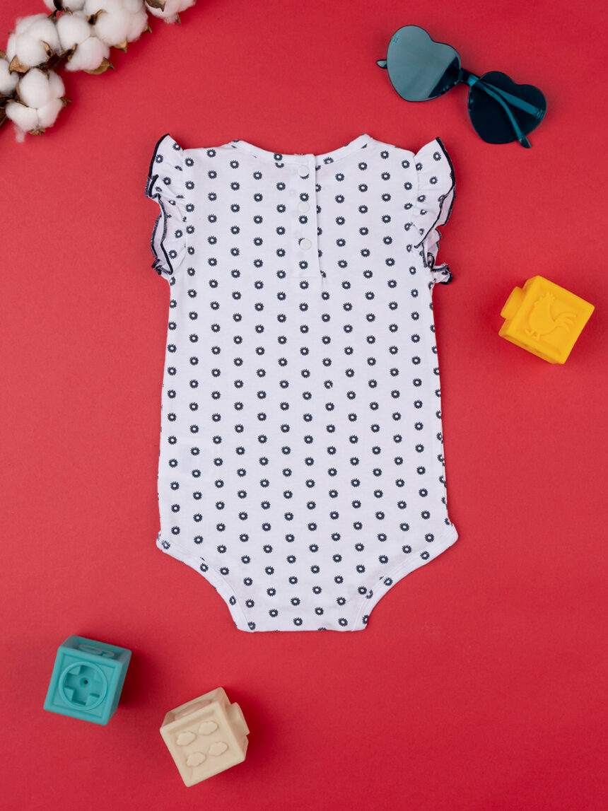 Body jersey neonata stampato fiorellini - Prénatal