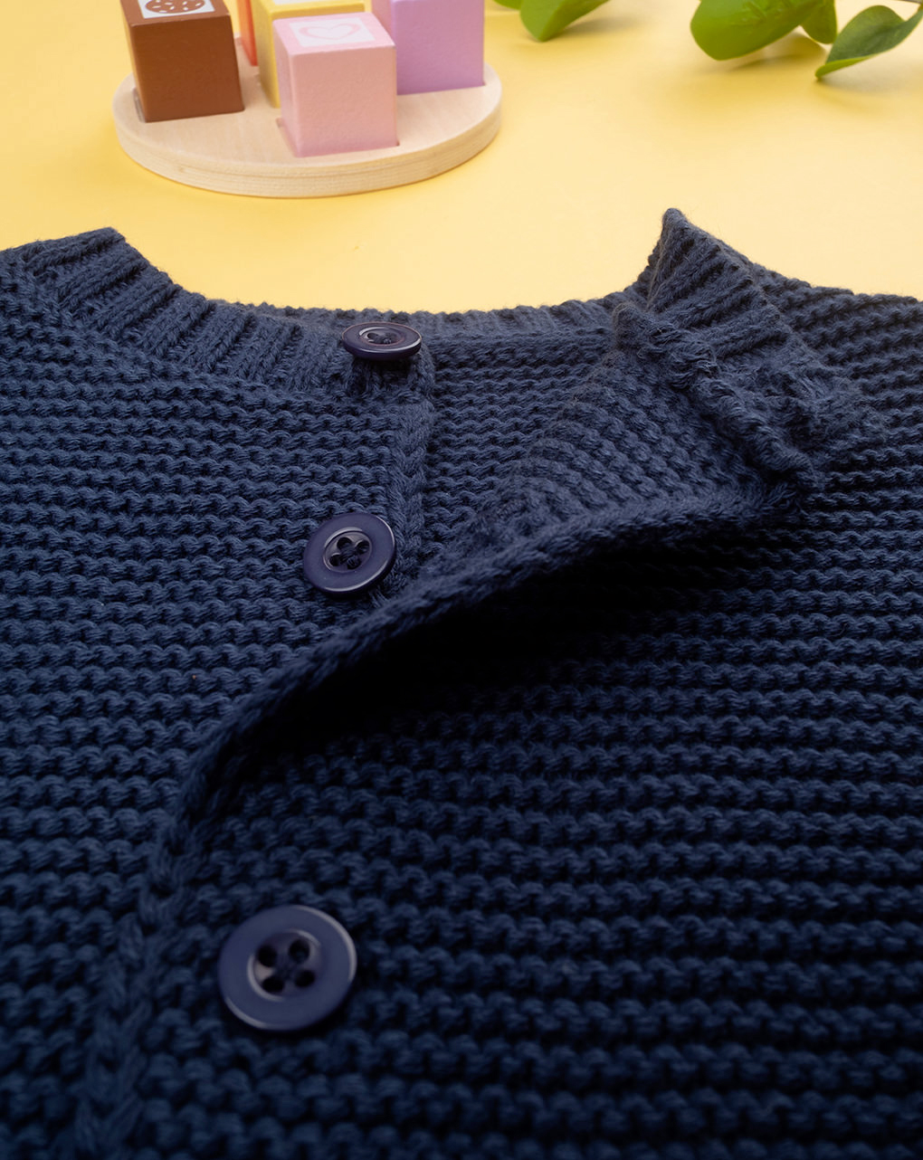 Basico cardigan bimbo tricot blu - Prénatal