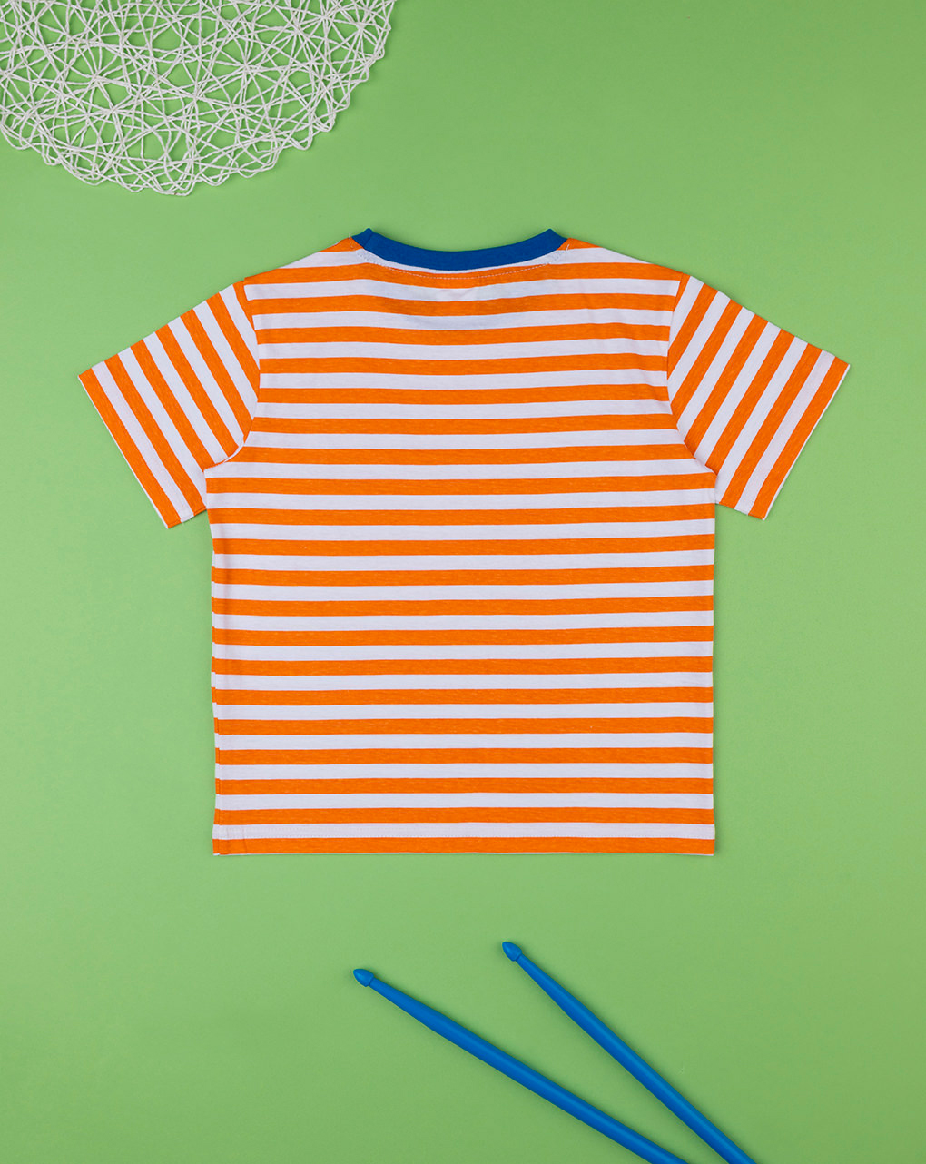 T-shirt bimbo rigata arancione - Prénatal