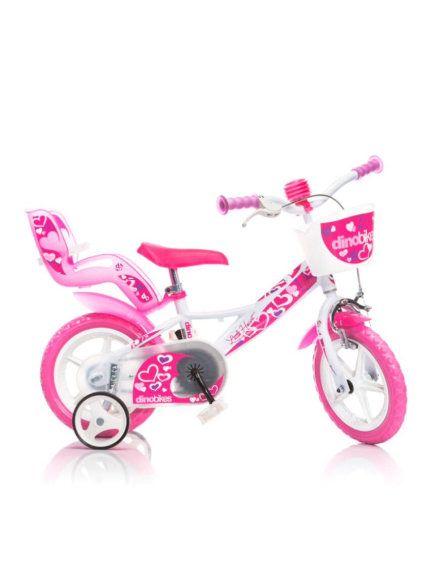 Bici bimba 12" little heart 3-5 anni - dino bikes - Dinobikes