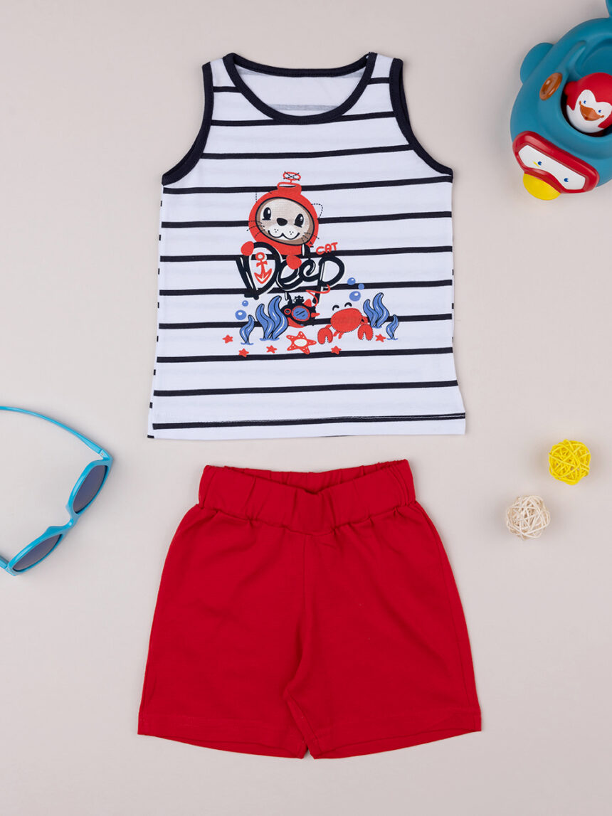 Completo estivo 2 pezzi canotta + shorts - Prénatal