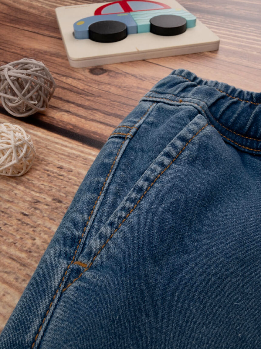 Pantalone bambino knit denim con elastico - Prénatal