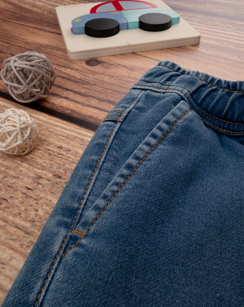 Pantalone bambino knit denim con elastico - Prénatal
