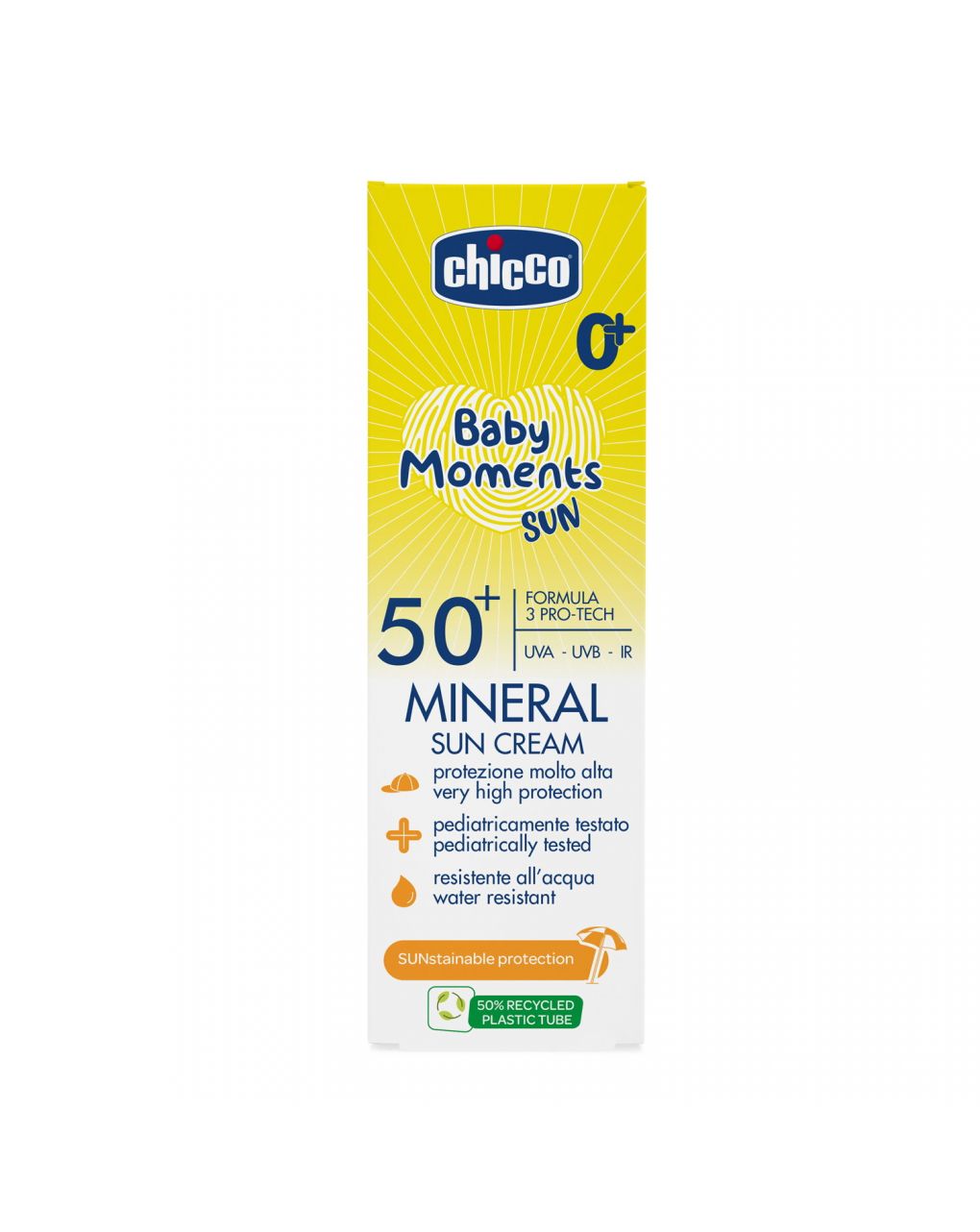 Crema solare mineral spf50+ 75ml - chicco - Chicco