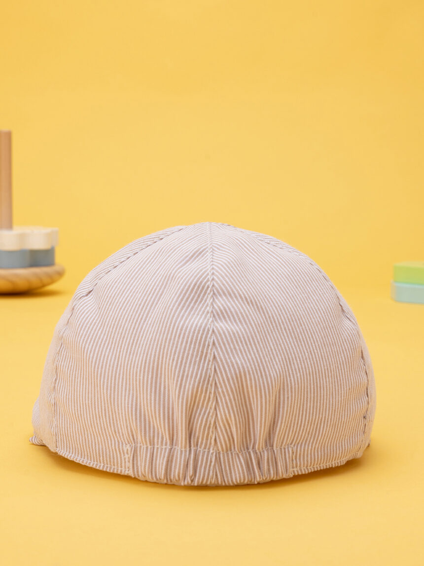 Cappello bimbo baseball rigato lino - Prénatal