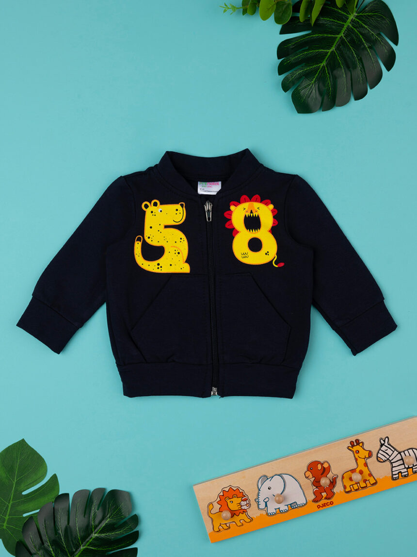Cardigan felpa blu bimbo "sports club" - Prénatal