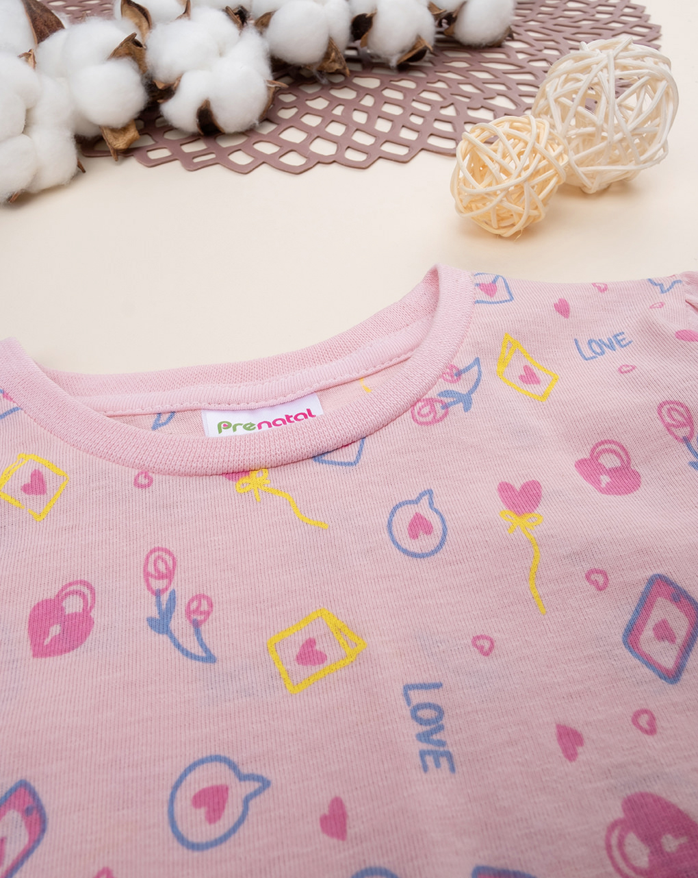 Pigiama jersey bimba blu/rosa - Prénatal