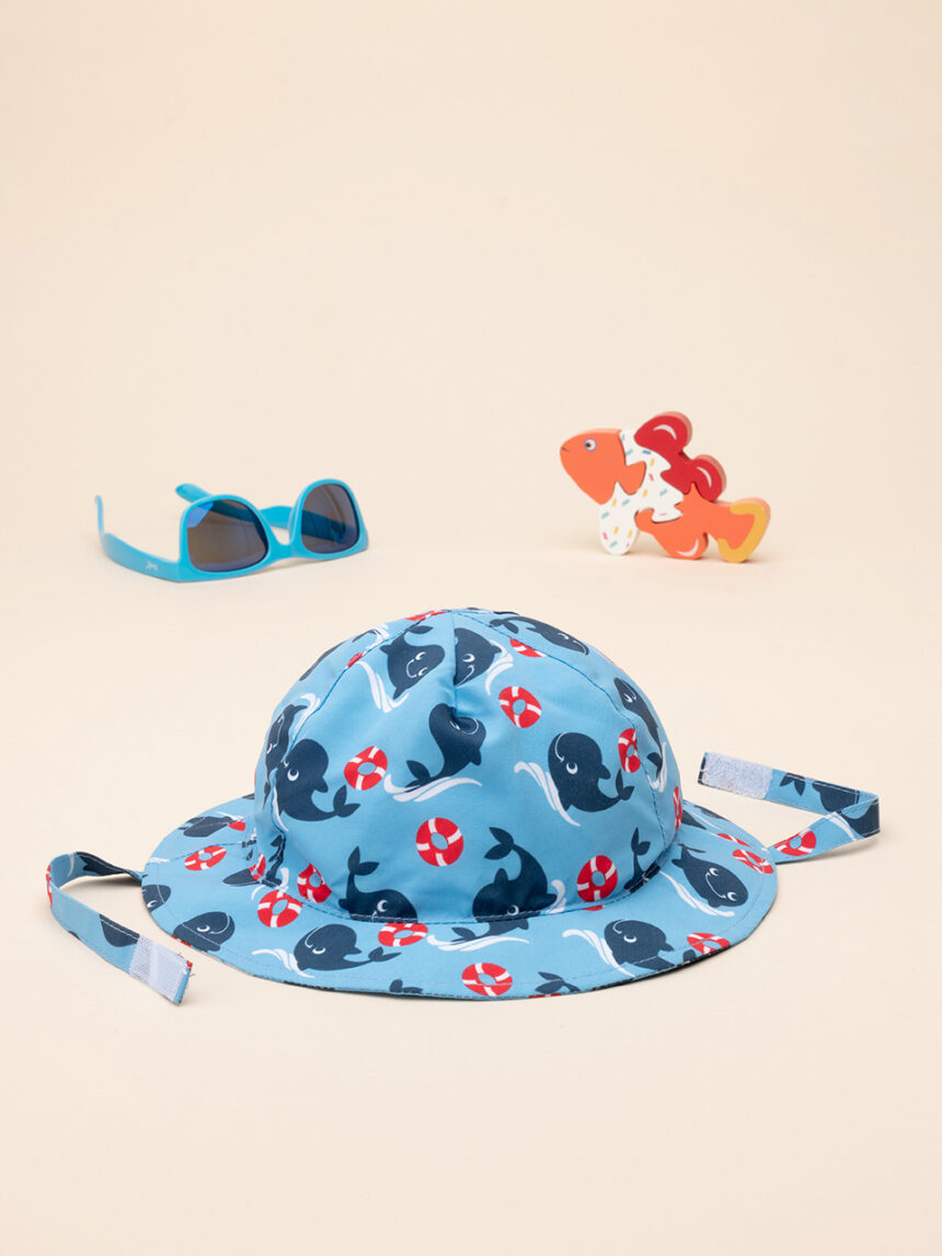 Cappellino estivo bimbo "balene" - Prénatal