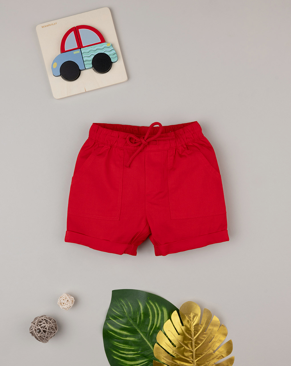 Shorts bimbo basic rosso - Prénatal