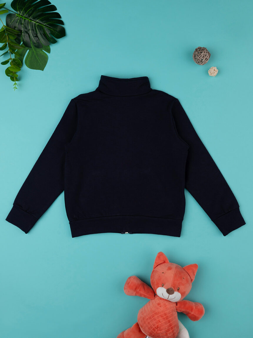 Felpa pesante bimbo blu con zip - Prénatal