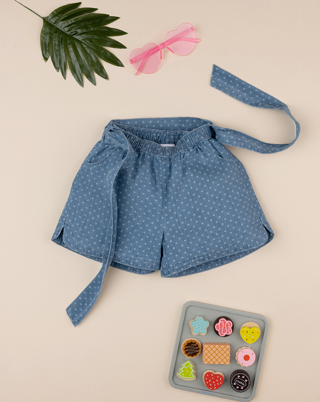 Shorts bambina chambray allover - Prénatal