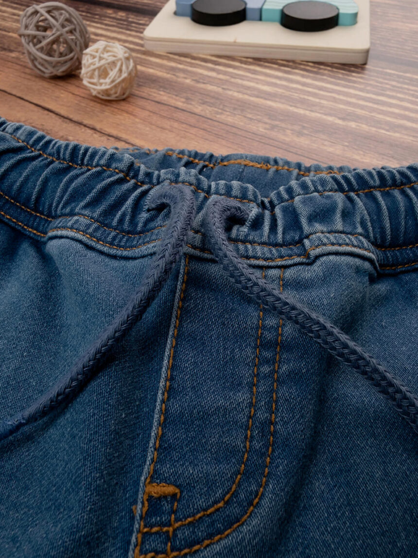 Pantalone bambino knit denim con elastico - Prénatal