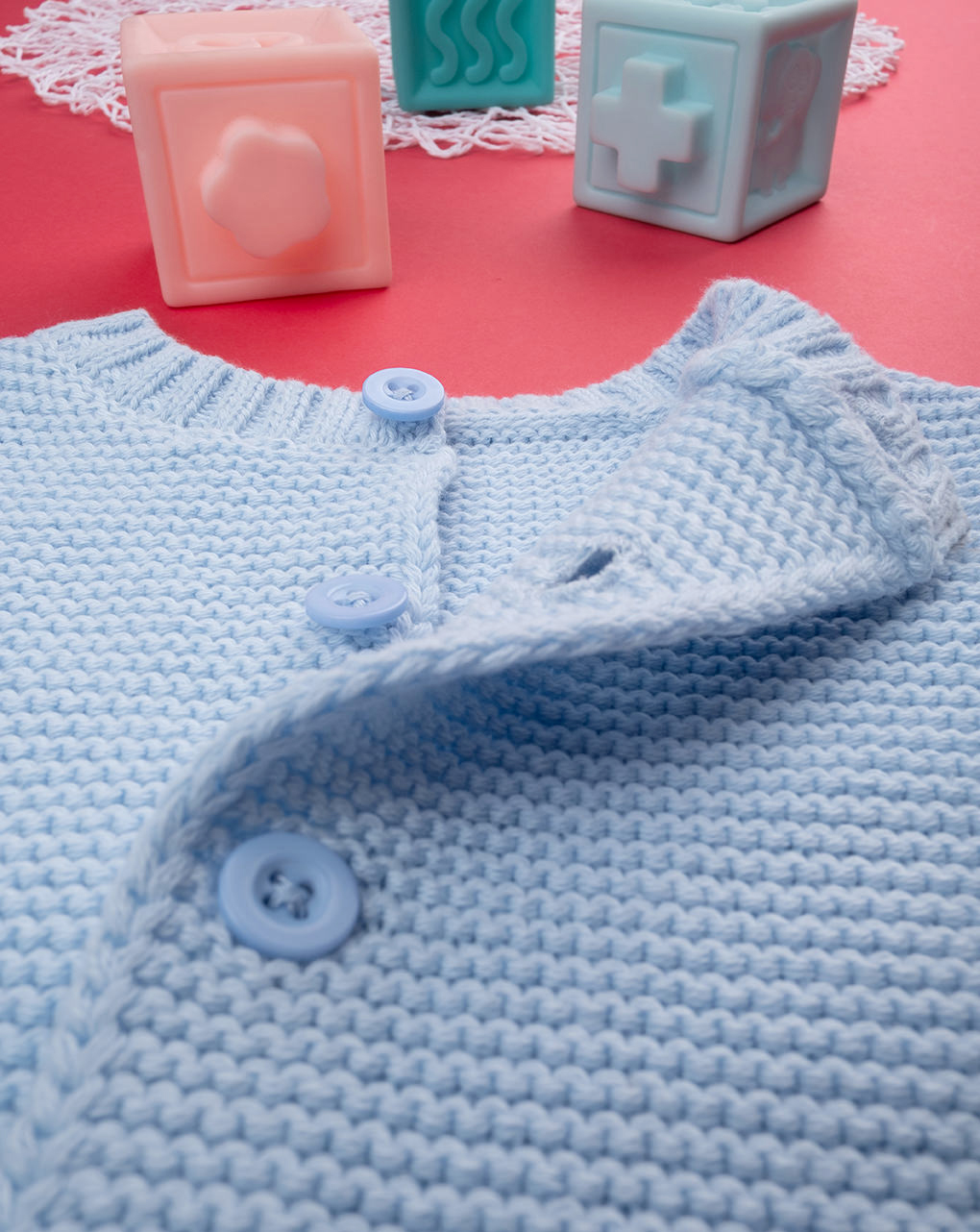 Basico cardigan bimbo tricot azzurro - Prénatal