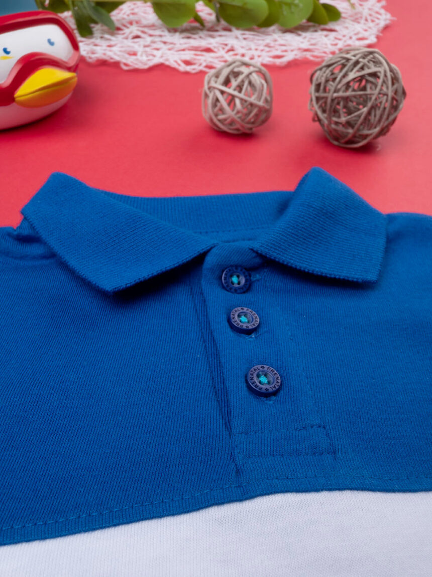 Polo mezza manica bimbo jersey color block - Prénatal