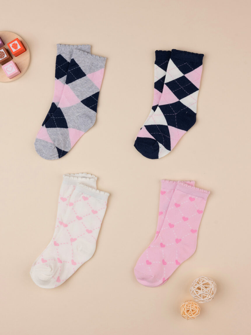 Pack 4 gambaletti bambina - Prénatal