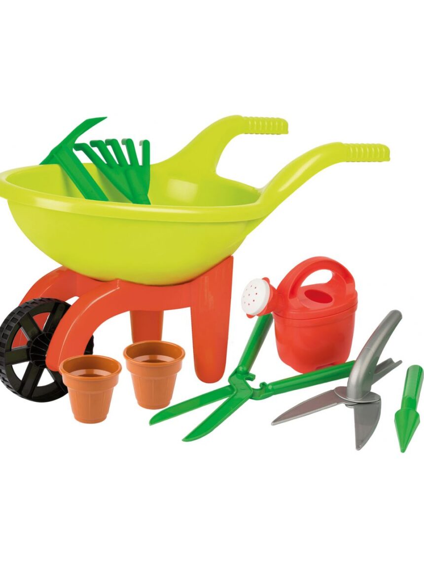Carriola matteuz con set da giardino - androni giocattoli - Androni Giocattoli