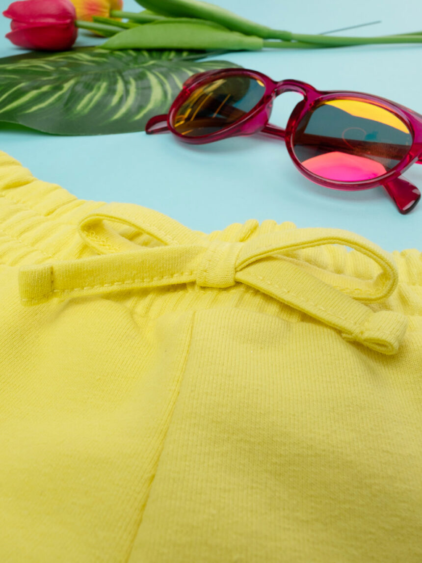 Short bimba french terry giallo cuori - Prénatal