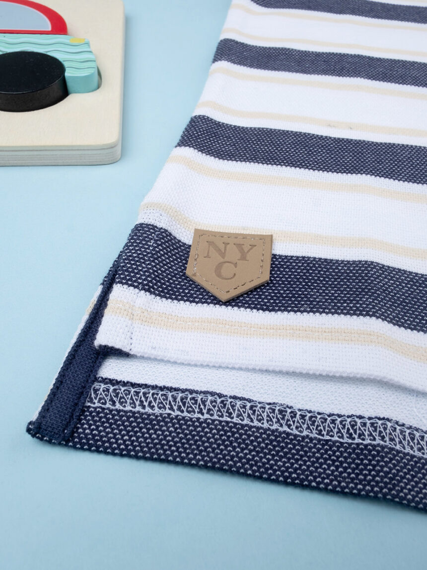 Polo maniche corte bambino piquet regata elegant - Prénatal