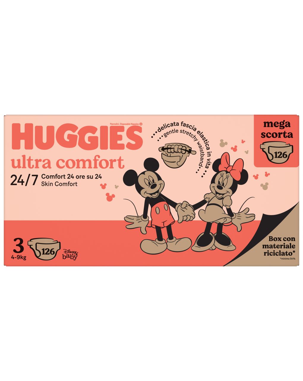 Pannolini ultra comfort megapack tg. 3 - 126 pezzi - huggies - Huggies