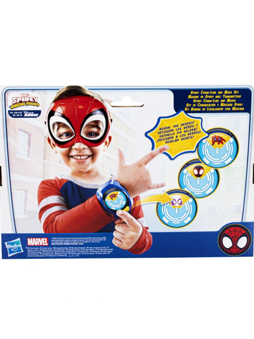 Marvel spidey e i suoi fantastici amici: web kit orologio e maschera di spidey 3+ anni - hasbro - Spidey