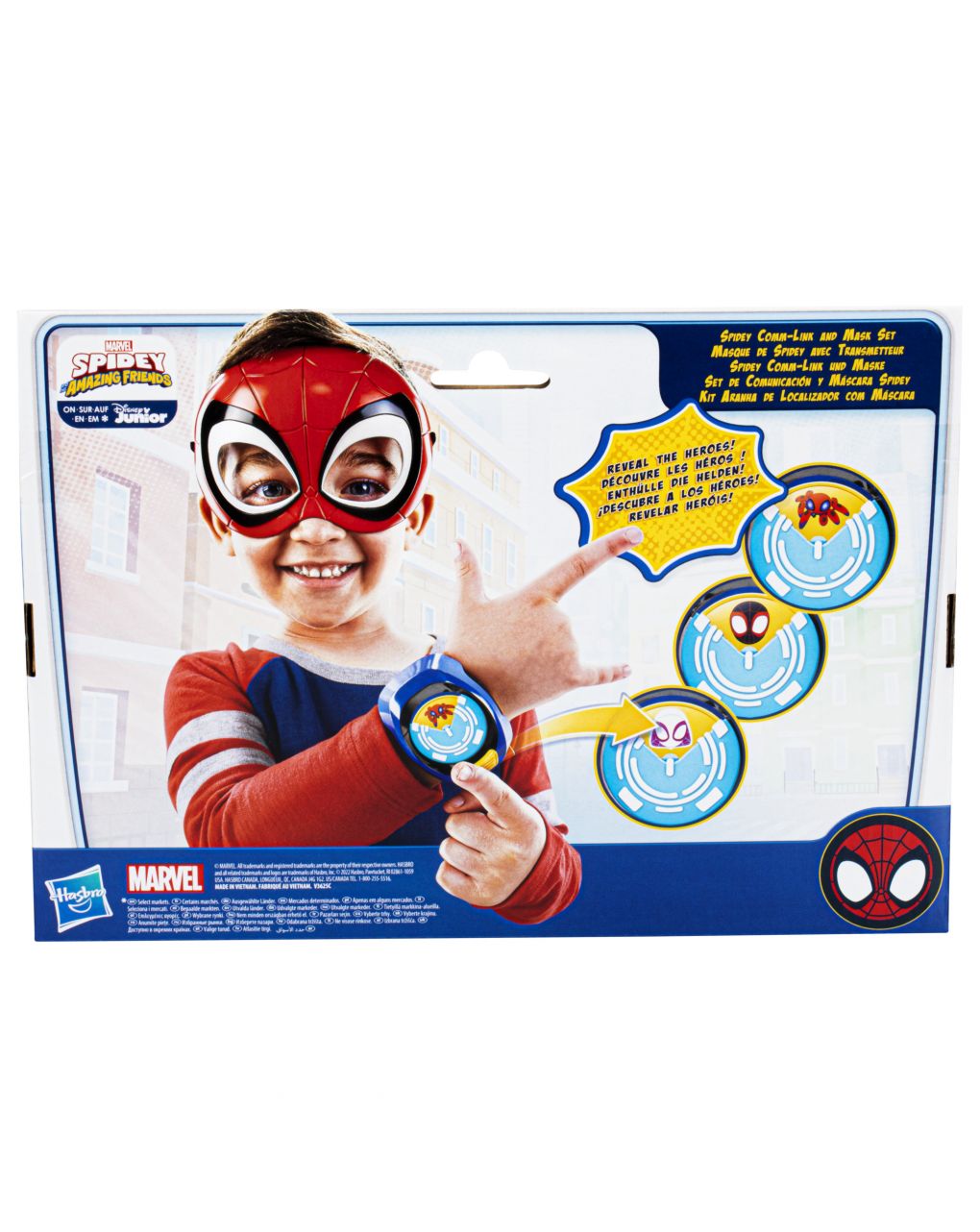 Marvel spidey e i suoi fantastici amici: web kit orologio e maschera di spidey 3+ anni - hasbro - Spidey