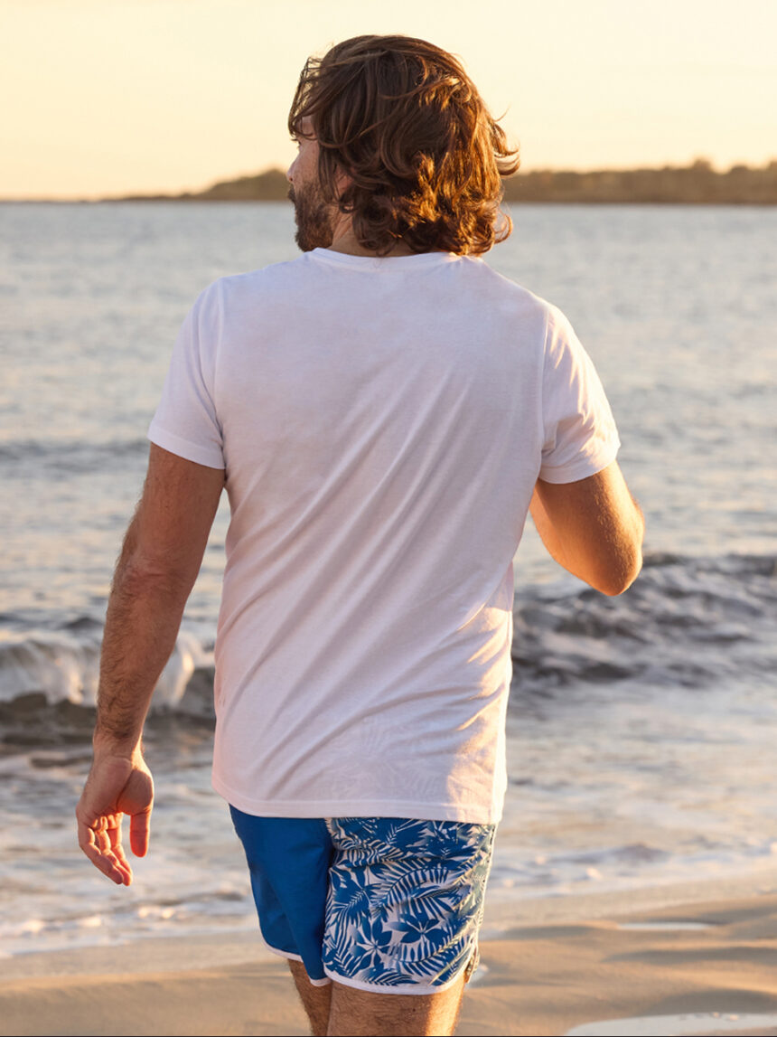 T-shirt da uomo in cotone tropical pocket - Prénatal
