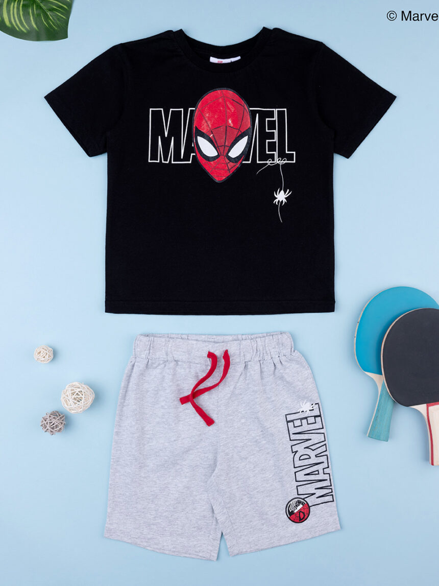 Set 2 pezzi bambino t-shirt e shorts spiderman - Prénatal