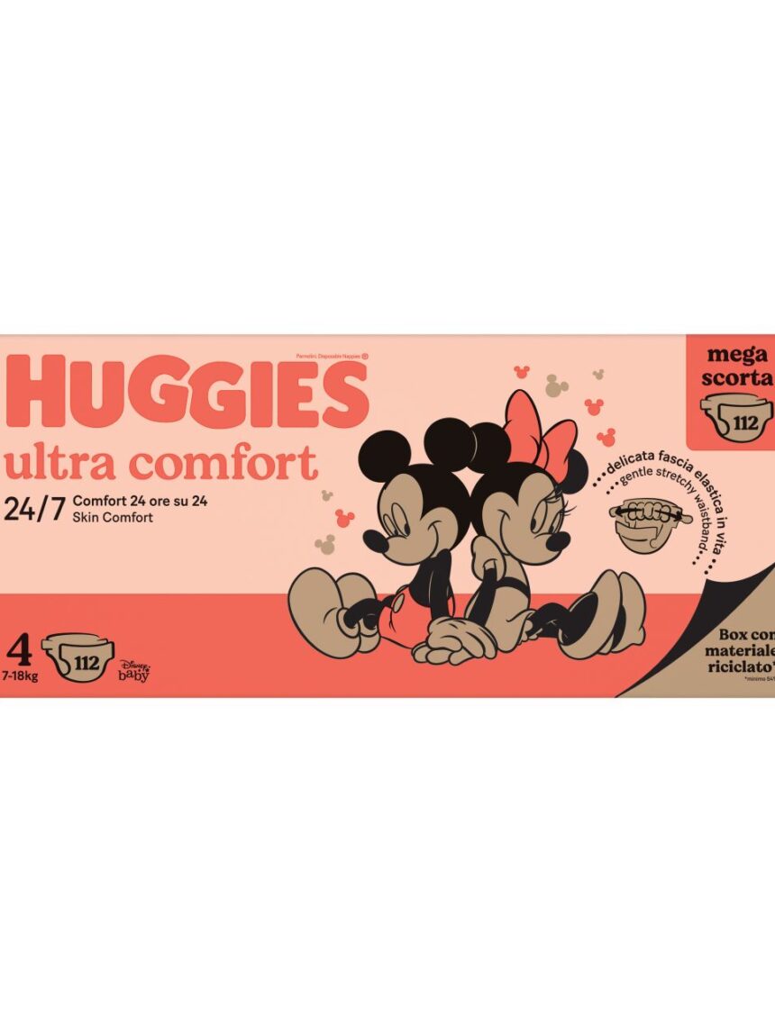 Pannolini ultra comfort megapack tg.4 - 112 pezzi - huggies - Huggies